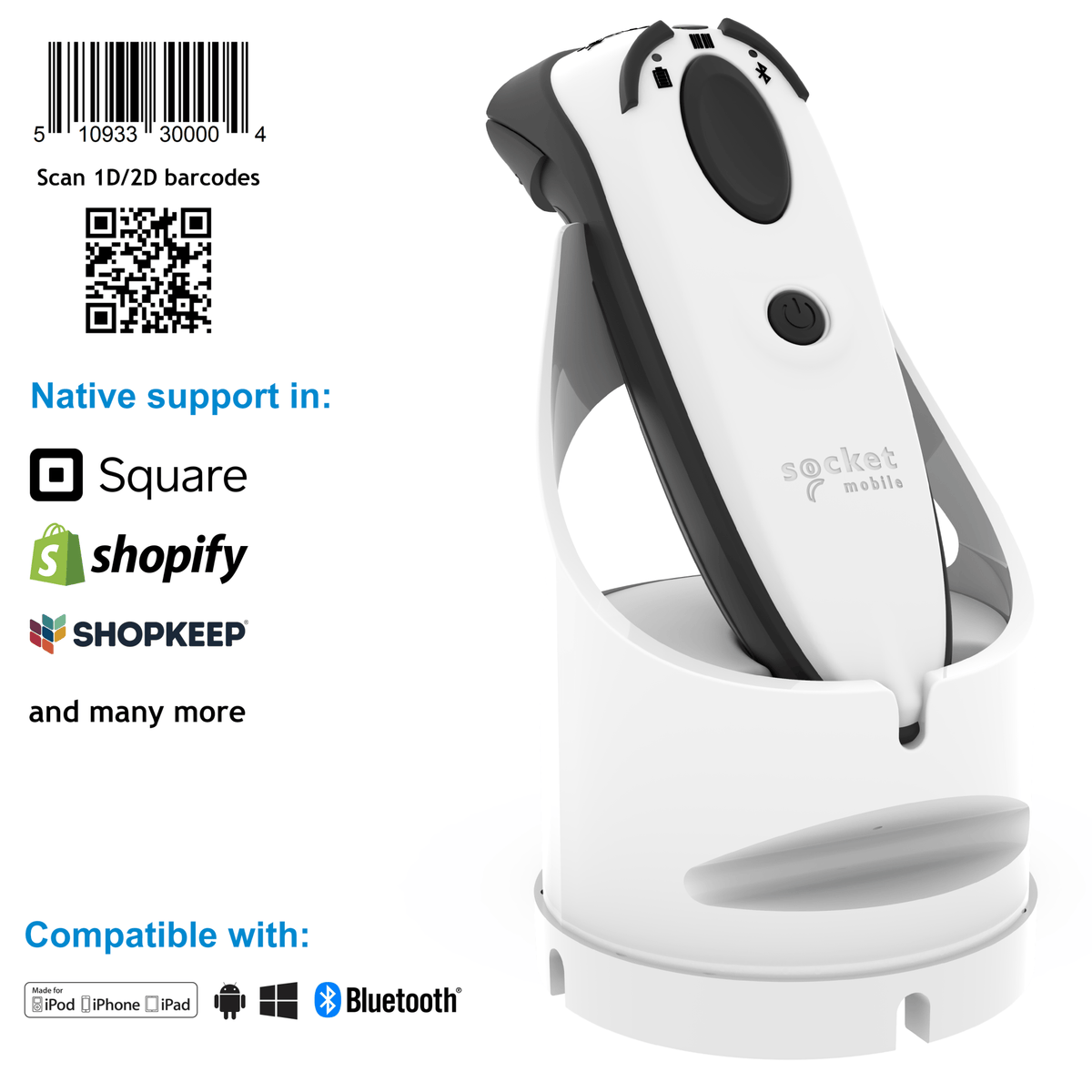 DuraScan® D760 Ultimate Barcode Scanner and Passport Reader - Socket Mobile