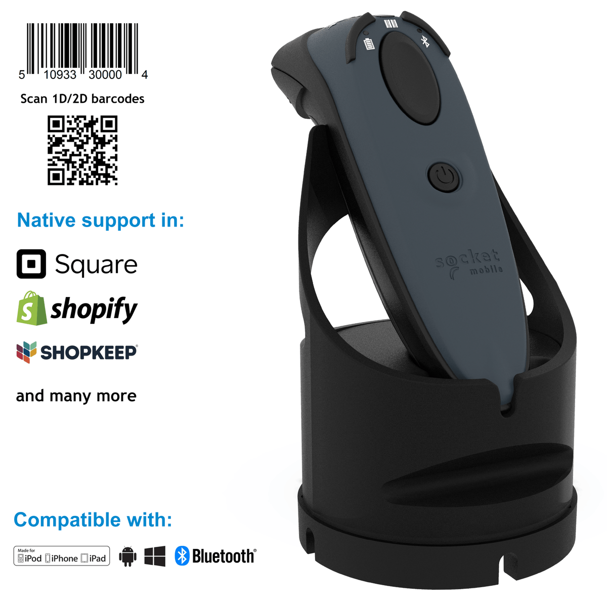 DuraScan® D760 Ultimate Barcode Scanner and Passport Reader - Socket Mobile