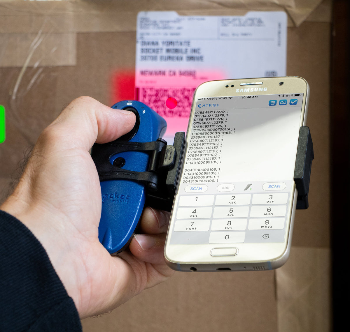 Scanner/Phone Holder for 600 & 700 Series Readers